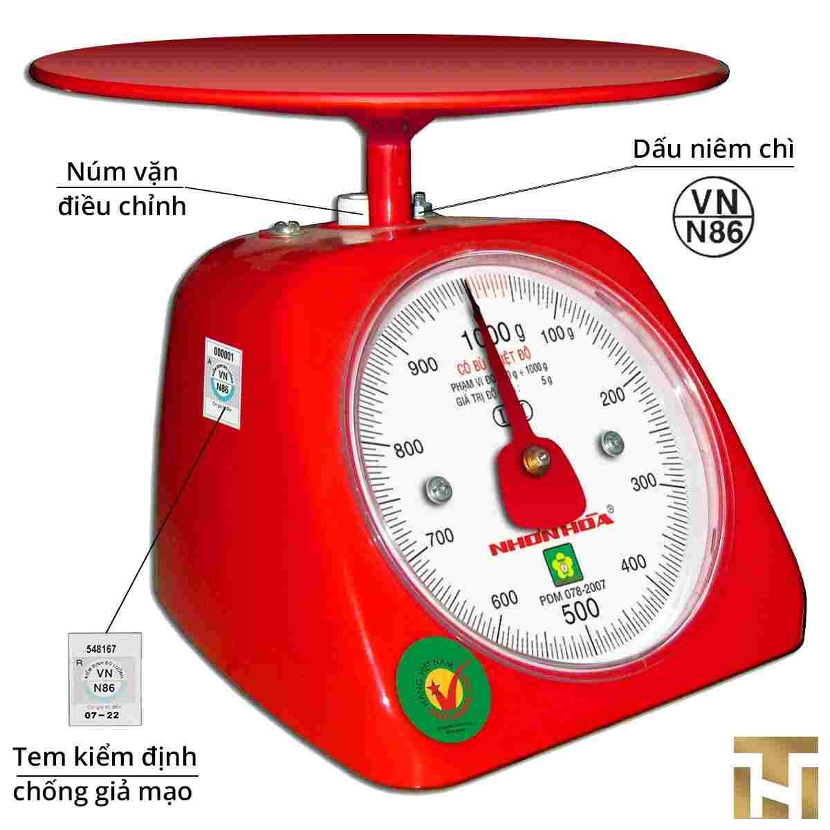 CÂN NHỰA TRÒN 1KG